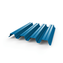 Профнастил Н75 - 0,65 (RAL 5012) с полимерным покрытием (полиэстер)