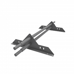 Снегозадержатель трубчатый круглый 3000мм универсальный 25-1,0-1,0-4 оцинкованная сталь с порошковым покрытием RAL 7004