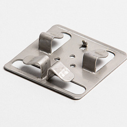 Кляммер оцинк. 1мм размер 76х70х10мм рядовой полукруглые лапки