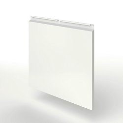 Фасадная металлокассета закрытого типа оцинкованная с порошковым покрытием 0,7x380х370 мм RAL 9002 Светло-серый