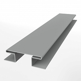 Планка h образная стыковочная сложная для металлосайдинга экобрус оцинкованная  с порошковым покрытием 0,45мм ширина менее 625 мм RAL 9006