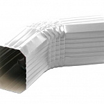 Колено водосточное прямоугольное полиэстер Grand Line Vortex RAL 9003