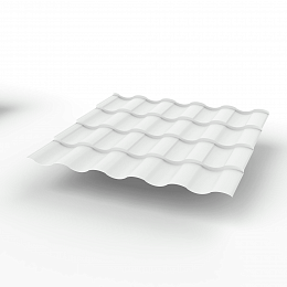 Металлочерепица Kredo оцинкованная с полимерным покрытием 0,45х1190мм RAL 9003