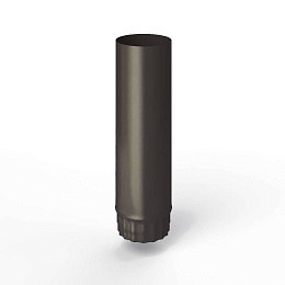 Труба водосточная оцинкованная порошок ф110х1250мм RAL 8019