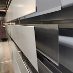 Карнизная планка RAL 7004 оцинкованная с порошковым покрытием 0,7 мм