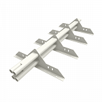 Снегозадержатель трубчатый 3000мм универсальный 40x20-1,0-2,0-3 холоднокатанная сталь с порошковым покрытием RAL 9003