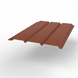 Софит металлический без перфорации оцинкованный с полимерным покрытием 0,45x357мм  RAL 8004