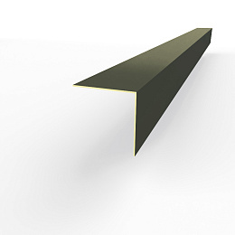 Планка угла внешнего RAL 6006 оцинкованная c порошковым покрытием 0,45мм