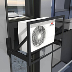 Корзина для кондиционера c перфорацией Lve без боковых панелей Тип 4 все цвета RAL