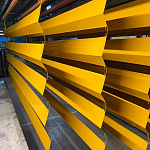 Конек фигурный 0,45 мм RAL 1000 оцинкованный, с порошковым покрытием