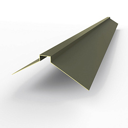 Конек фигурный 0,45 мм RAL 7013 оцинкованный, с порошковым покрытием