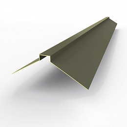 Конек фигурный 0,45 мм RAL 7013 оцинкованный, с порошковым покрытием