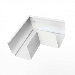 Угол прямоугольного водосточного желоба полиэстер Grand Line Vortex внешний RAL 9003