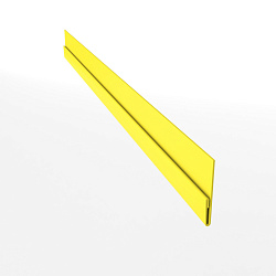 Планка стартовая для металлосайдинга блокхаус оцинкованная с порошковым покрытием 0,45мм ширина менее 625 мм RAL 1018