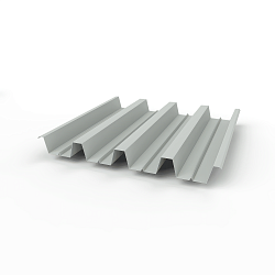 Профнастил Н60 (RAL 7035) 0,5х845мм оцинкованный, с полимерным покрытием (Полиэстер)