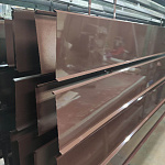 Отлив 0,5мм RAL 8001 оконный оцинкованный c порошковым покрытием