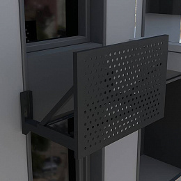 Корзина для кондиционера c перфорацией Rv 20-50 без боковых панелей Тип 4 все цвета RAL