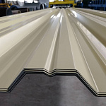 Профнастил НС35 - 0,45 - RAL 2011 оцинкованный, с полимерным покрытием (Полиэстер)