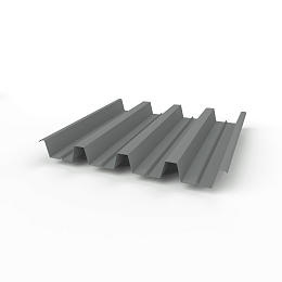 Профнастил Н60 (RAL 7037) 0,6х845мм оцинкованный, с полимерным покрытием (Полиэстер)