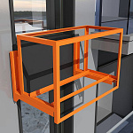 Экран для кондиционера c перфорацией Qq 20-50 и каркасом Тип 1 все цвета RAL