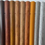 Штакетник полукруглый металлический оцинкованный с полимерным покрытием 0,45х100мм полукруглый фигурный RAL 6005