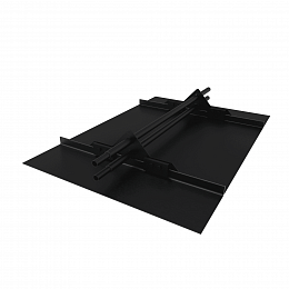 Снегозадержатель трубчатый 1000мм фальц 25-1,0-1,0-2 холоднокатанная сталь с порошковым покрытием RAL 9005