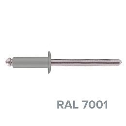Заклепка 3.2x10 (RAL 7001) A2/A2 вытяжная