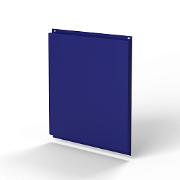 Фасадная металлокассета 530x530 (RAL 5002) открытого типа, с порошковым покрытием 0,7 мм