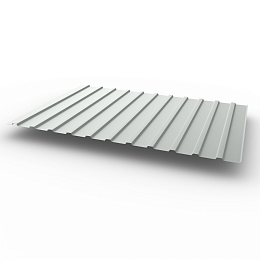 Профнастил С10 - 0,6х1180мм (RAL 7035) оцинкованный, с полимерным покрытием (Полиэстер)