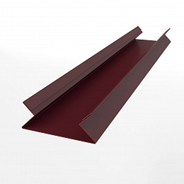 Планка угла внутреннего составная верхняя для металлосайдинга блокхаус оцинкованная  с полимерным покрытием 0,45мм RAL 3005