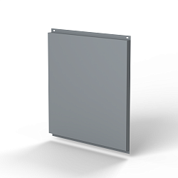 Фасадная металлокассета 1160x1160 (RAL 7045) открытого типа, с порошковым покрытием 0,7 мм