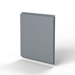 Фасадная металлокассета 1160x1160 (RAL 7045) открытого типа, с порошковым покрытием 0,7 мм