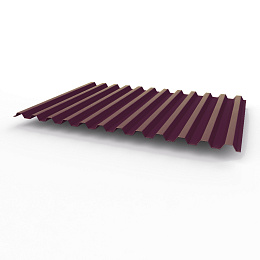 Профнастил С21 0,7х1051мм (RAL 4007) оцинкованный, с полимерным покрытием (полиэстер)