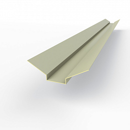 Ендова верхняя фигурная 0,45 мм (RAL 7032) оцинкованная c порошковым покрытием