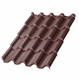 Металлочерепица МП Монтерроса-S (PURMAN-20-8017-0,5)