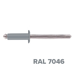 Заклепка 3.2x10 (RAL 7046) A2/A2 вытяжная