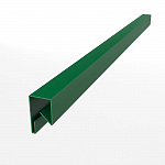 Планка П-образная для забора оцинкованная с порошковым покрытием 0,45мм ширина менее 625 мм RAL 6029