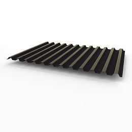 Профнастил С21 0,45х1051мм (RAL 8022) оцинкованный, с полимерным покрытием (полиэстер)