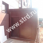 Стеновая трёхслойная сэндвич-панель гладкая 60мм 1190мм с видимым креплением минеральная вата Полиэстер Доборник