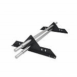 Снегозадержатель трубчатый плоскоовальный 3000мм универсальный 25-1,2-2,0-4 оцинкованная сталь с порошковым покрытием RAL 7024