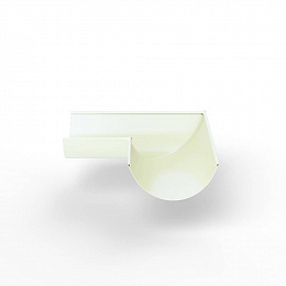 Угол 90 градусов водосточного желоба оцинкованный порошок ф150х400х400мм RAL 9016