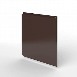 Фасадная металлокассета открытого типа оцинкованная с порошковым покрытием 1мм RAL 8017