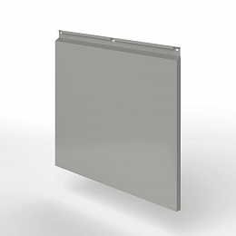 Фасадная металлокассета закрытого типа оцинкованная с порошковым покрытием 0,7x1165х550мм RAL 9022 Перламутровый светло-серый