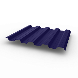 Профнастил НС44 (RAL 5022) 0,4х1047мм оцинкованный, с полимерным покрытием (Полиэстер)