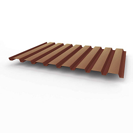 Профнастил С20 - 0,45х1150мм (RAL 3009) оцинкованный, с полимерным покрытием (полиэстер)