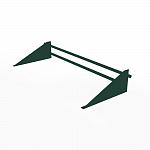 Снегозадержатель трубчатый плоскоовальный 3000мм фальц 25-1,0-1,5-3 оцинкованная сталь с порошковым покрытием RAL 6005
