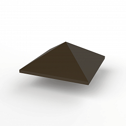 Колпак на столб стандартный оцинкованный с полимерным покрытием до 800мм RR 32