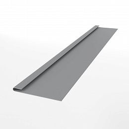 Планка завершающая 0,45мм RAL 7004 для металлосайдинга экобрус оцинкованная порошок