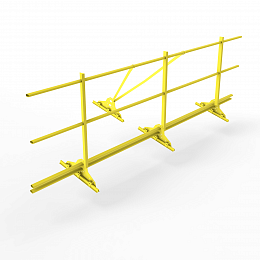 Ограждение кровельное функция снегозадержатель фальц 2000мм 1200-25-1-2-2 холоднокатанная сталь с порошковым покрытием RAL 1018