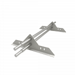 Снегозадержатель трубчатый 3000мм универсальный 25-1,0-1,0-4 холоднокатанная сталь с порошковым покрытием RAL 9003